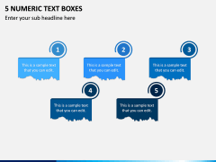 5 Numeric Text Boxes PPT Slide 1