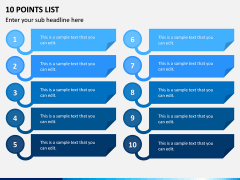 10 Points List PPT Slide 1