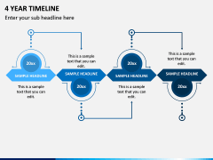 4 Year Timeline PPT Slide 1