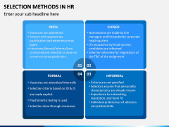 Selection Methods in HR PPT Slide 6