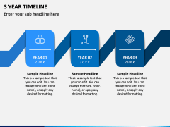 3 Year Timeline PPT Slide 1