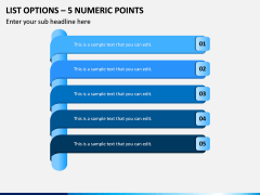 List Options - 5 Numeric Points PPT Slide 1
