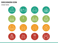 Discussion Icons PPT Slide 4