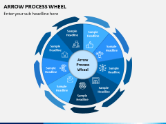 Arrow Process Wheel PPT Slide 9