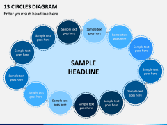 13 Circles Diagram PPT Slide 1