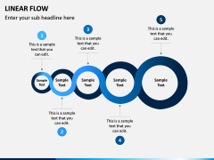 Linear Flow Infographics PPT Slide 7