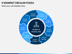 9 Segment Circular Puzzle PPT Slide 1