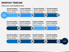 Monthly Timeline PPT Slide 8