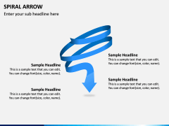 Spiral Arrow Infographics PPT Slide 1
