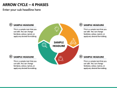Arrow Cycle – 4 Phases PPT Slide 2