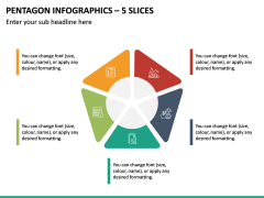 Pentagon Infographics – 5 Slices PPT Slide 2