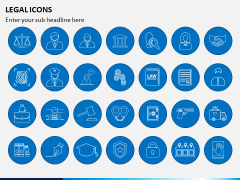 Legal Icons PPT Slide 2