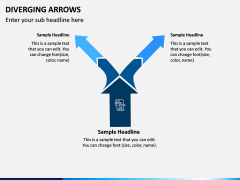 Diverging Arrows PPT Slide 6