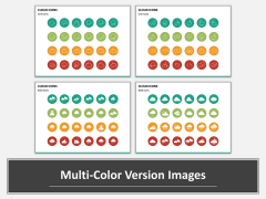 Cloud Icons Multicolor Combined