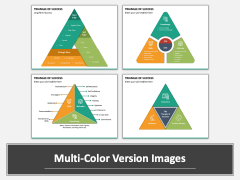 Triangle of Success PPT Multicolor Combined