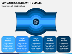 Concentric Circles With 5 Stages PPT Slide 1