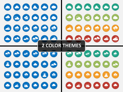 Cloud Icons PPT Cover Slide