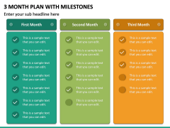3 Month Plan with Milestones PPT Slide 6