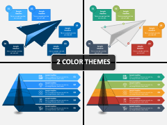 Paper Plane Infographic PPT Cover Slide