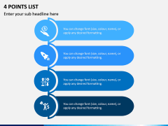 4 Points List PPT Slide 1