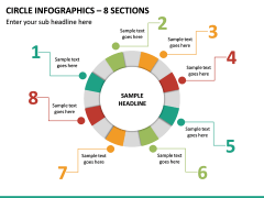 Circle Infographics – 8 Sections PPT Slide 2