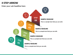 4 Step Arrow PPT Slide 2