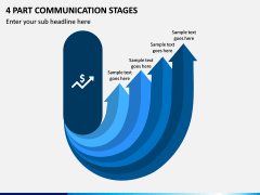 4 Part Communication Stages PPT Slide 1