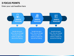 3 Focus Points PPT Slide 1