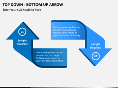 Top Down Bottom Up Arrow PPT Slide 4
