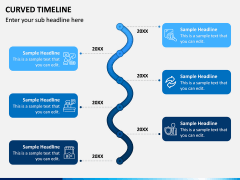 Curved Timeline PPT Slide 3