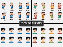 Girl Facial Expression PPT Cover Slide