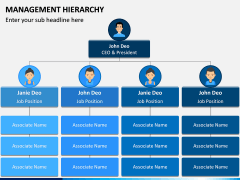 Management Hierarchy PPT Slide 1