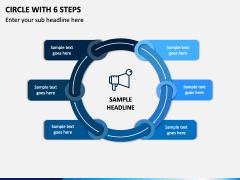 Circle With 6 Steps PPT Slide 1