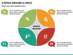 4 Petals Around a Circle PPT Slide 2