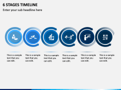 6 Stages Timeline PPT Slide 1