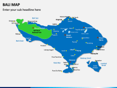 Bali Map PPT Slide 1