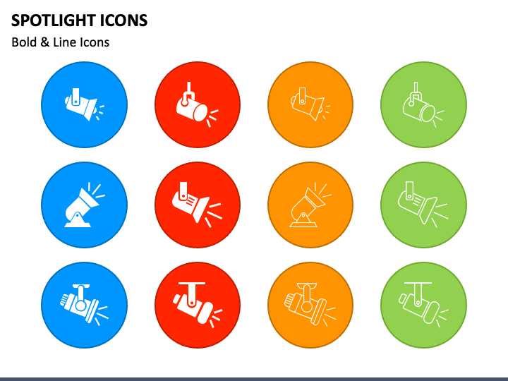 Spotlight Icons PPT Slide 1