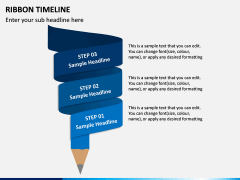 Ribbon Timeline PPT Slide 6