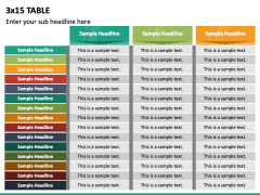 3x15 Table PPT Slide 2