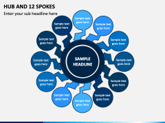 Hub And 12 Spokes PPT Slide 1