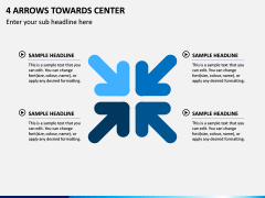 4 Arrows Towards Center PPT Slide 1