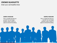 Crowd Silhouette PPT Slide 6