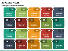 20 Puzzle Pieces PPT Slide 2