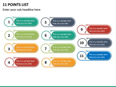 11 Points List PPT Slide 2