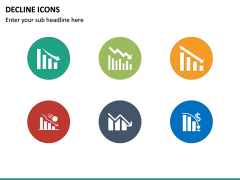 Decline Icons PPT Slide 3