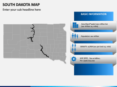 South Dakota Map PPT Slide 3