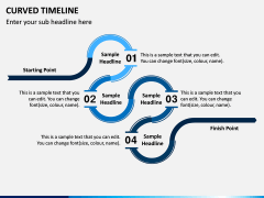 Curved Timeline PPT Slide 1