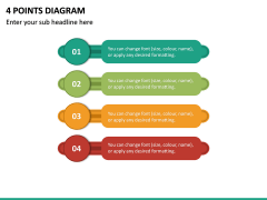 4 Points Diagram PPT Slide 2