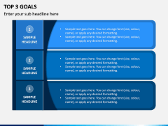 Top 3 Goals PPT Slide 1