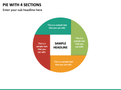 Pie With 4 Sections PPT Slide 2